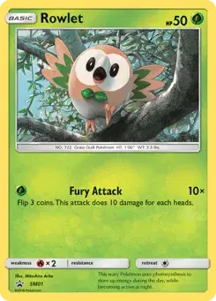 Rowlet SM Black Star Promos