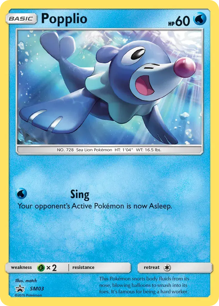 Popplio SM Black Star Promos SM03