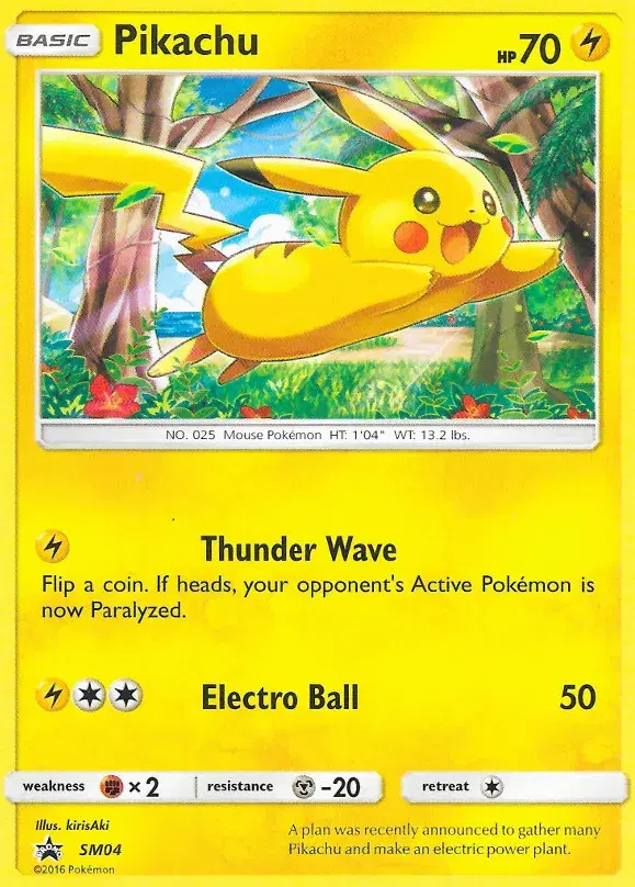 Pikachu SM Black Star Promos SM04