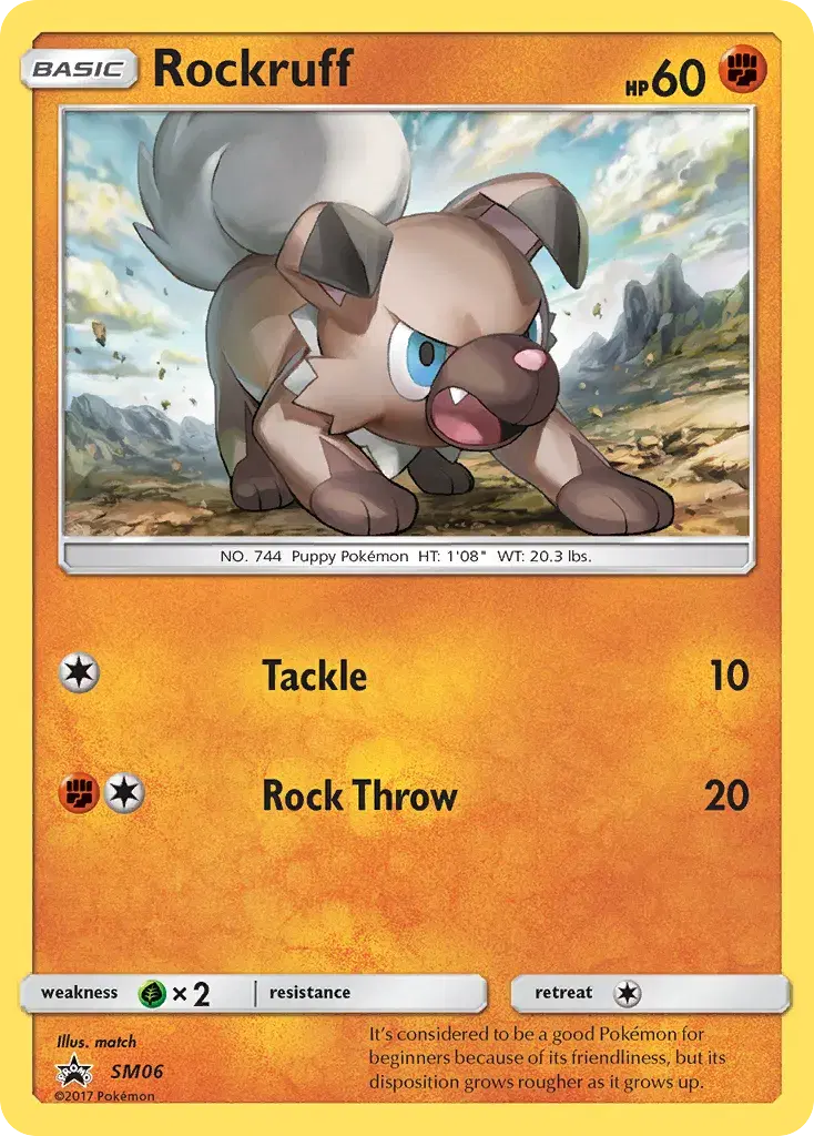 Rockruff SM Black Star Promos SM06