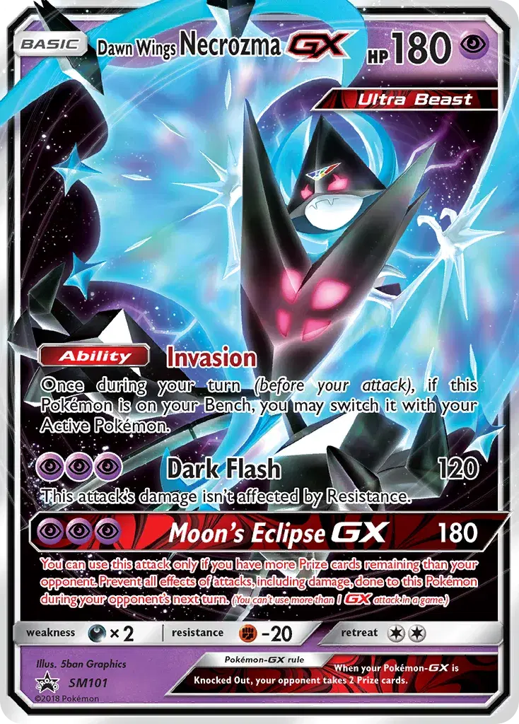 Dawn Wings Necrozma-GX SM Black Star Promos SM101