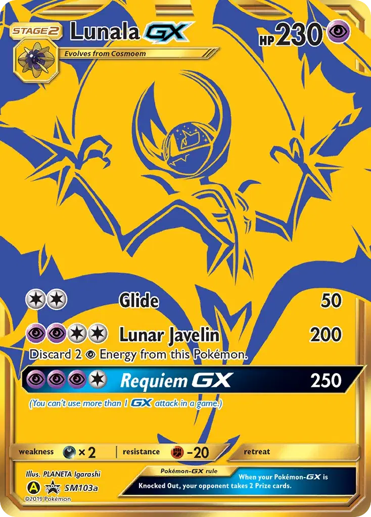 Lunala-GX SM Black Star Promos SM103a