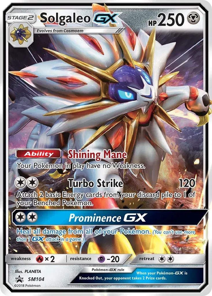 Solgaleo-GX SM Black Star Promos SM104