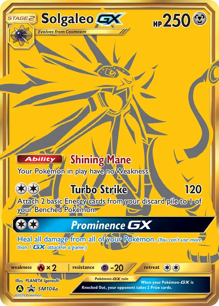 Solgaleo-GX SM Black Star Promos SM104a