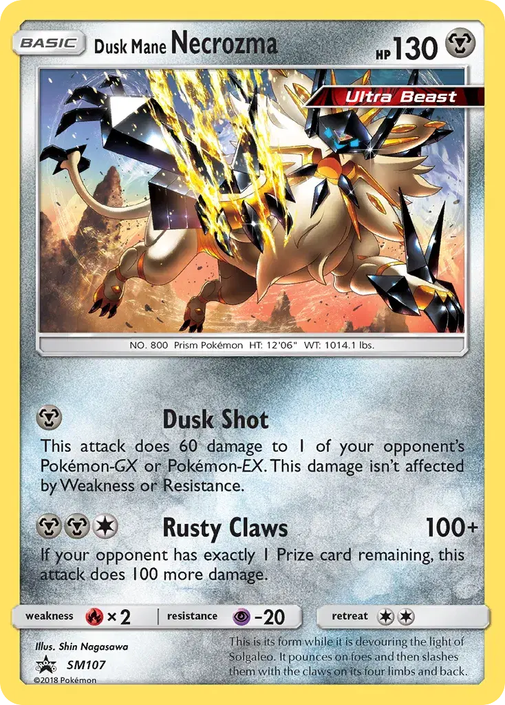 Dusk Mane Necrozma SM Black Star Promos SM107