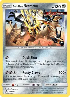 Dusk Mane Necrozma SM Black Star Promos