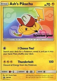 Ash's Pikachu SM Black Star Promos