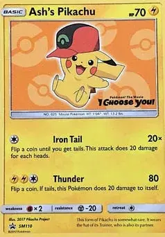 Ash's Pikachu SM Black Star Promos
