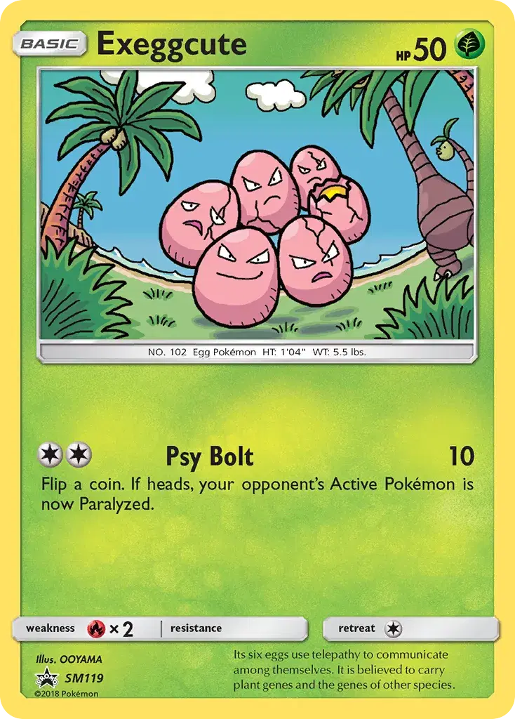 Exeggcute SM Black Star Promos SM119