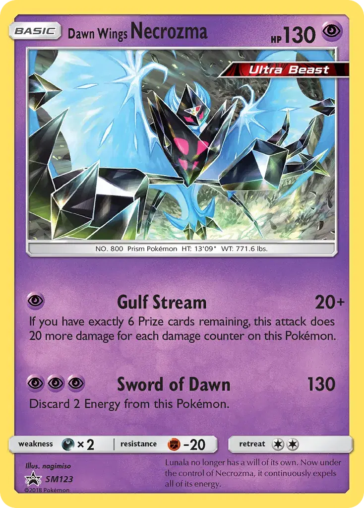 Dawn Wings Necrozma SM Black Star Promos SM123