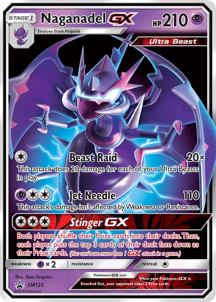 Naganadel-GX SM Black Star Promos SM125
