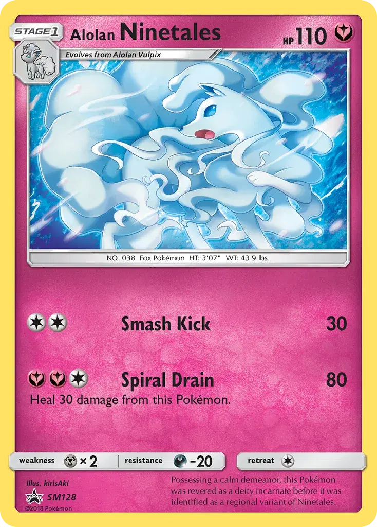 Alolan Ninetales SM Black Star Promos SM128