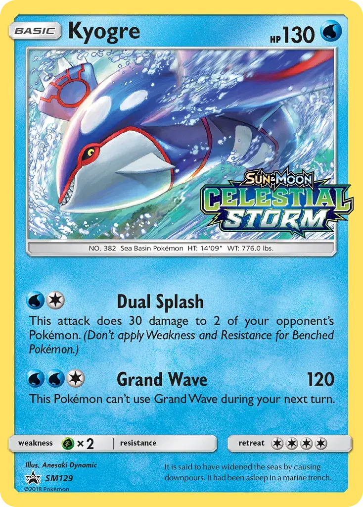 Kyogre SM Black Star Promos SM129