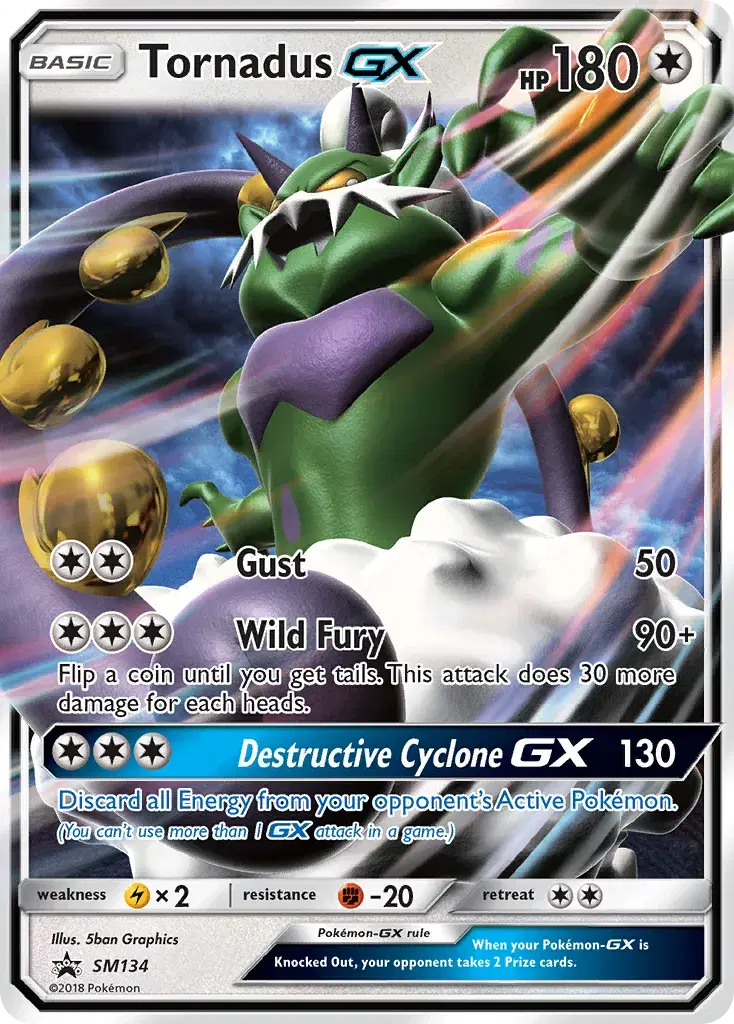 Tornadus-GX SM Black Star Promos SM134