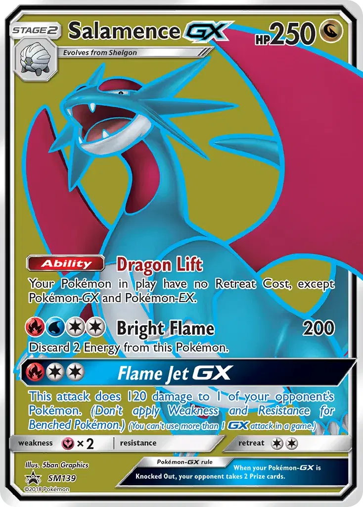 Salamence-GX SM Black Star Promos SM139