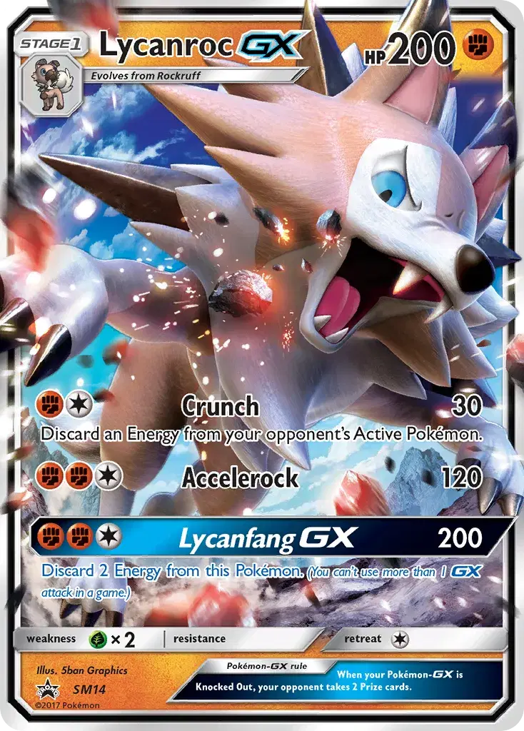 Lycanroc-GX SM Black Star Promos SM14