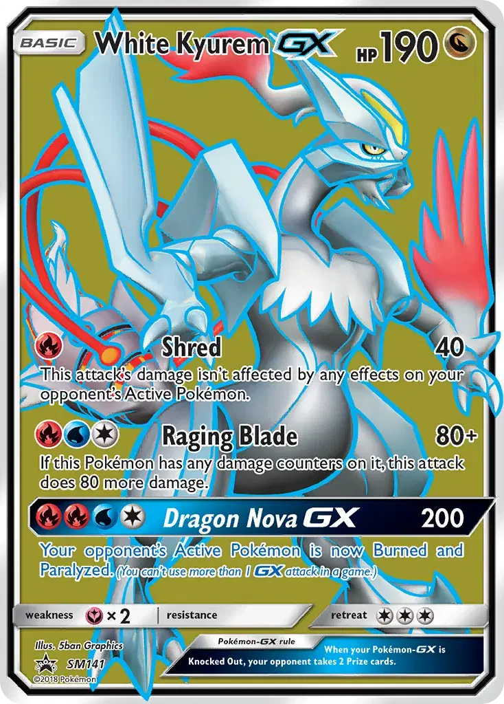 White Kyurem-GX SM Black Star Promos SM141