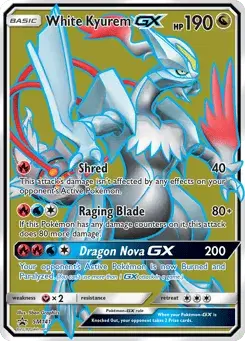 White Kyurem-GX SM Black Star Promos