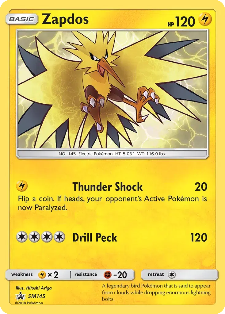 Zapdos SM Black Star Promos SM145