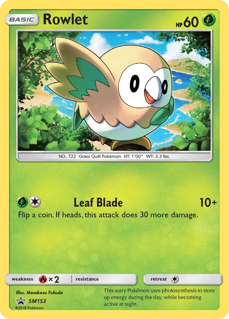 Rowlet SM Black Star Promos SM153