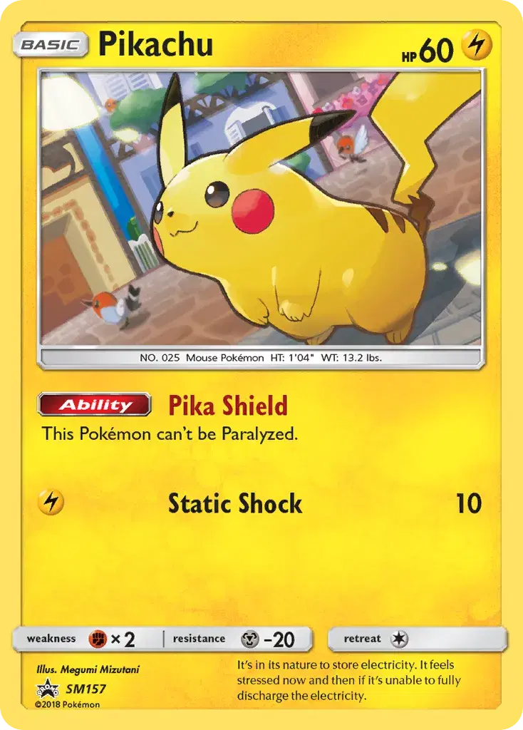 Pikachu SM Black Star Promos SM157