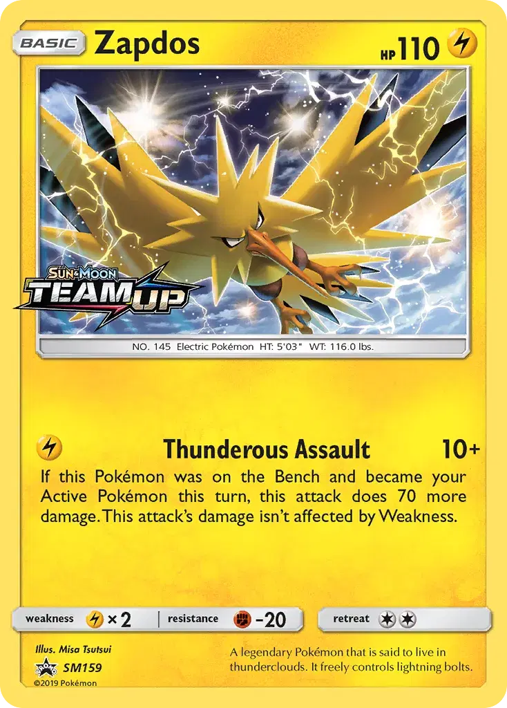 Zapdos SM Black Star Promos SM159