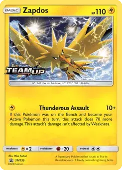 Zapdos SM Black Star Promos