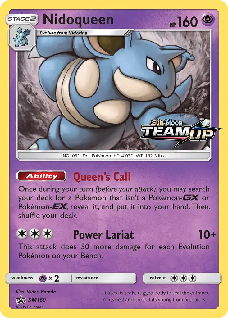 Nidoqueen SM Black Star Promos SM160