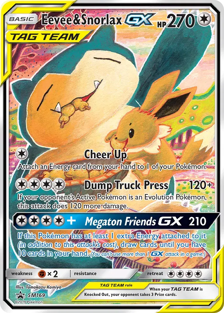Eevee & Snorlax-GX SM Black Star Promos SM169