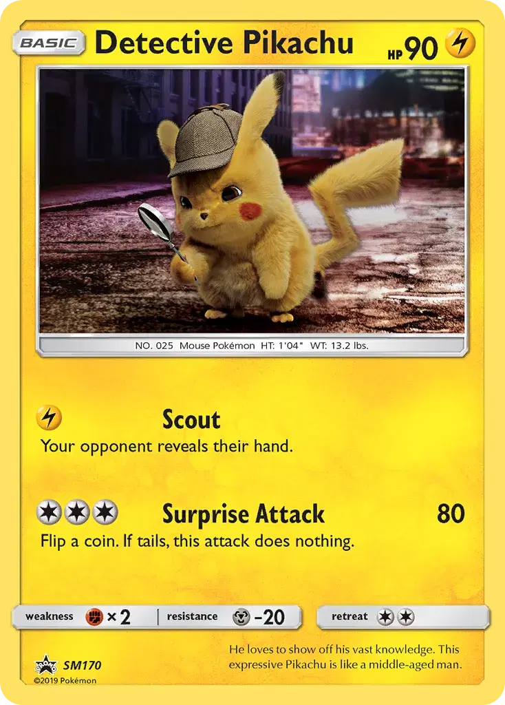 Detective Pikachu SM Black Star Promos SM170
