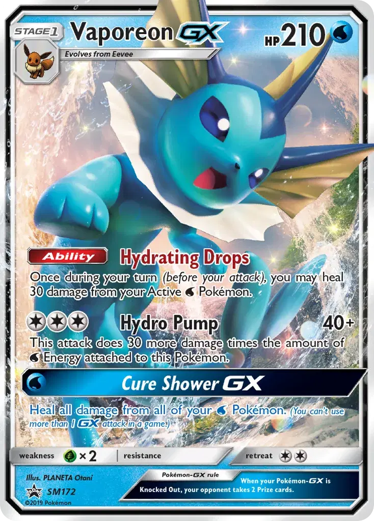 Vaporeon-GX SM Black Star Promos SM172