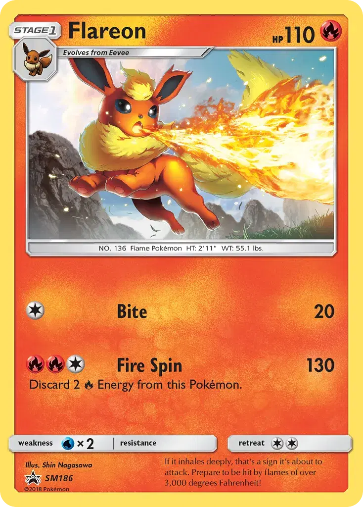 Flareon SM Black Star Promos SM186