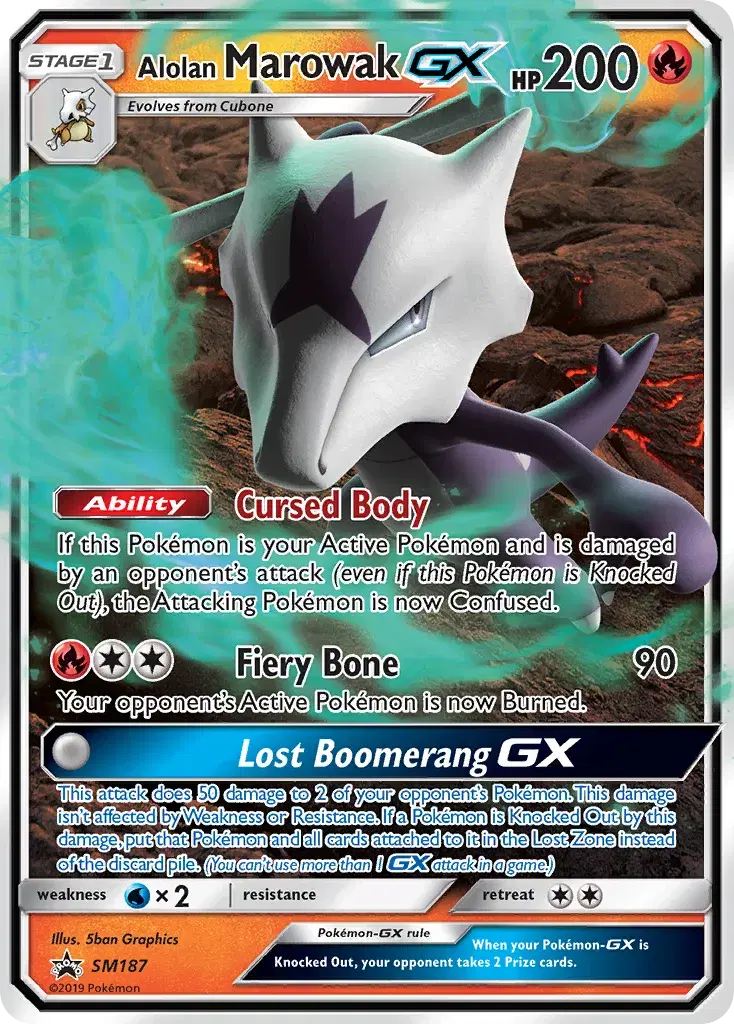 Alolan Marowak-GX SM Black Star Promos SM187