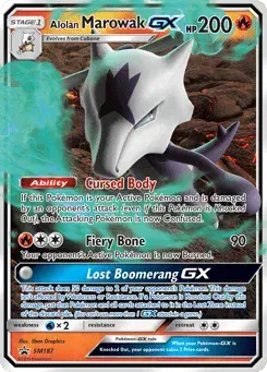 Alolan Marowak-GX SM Black Star Promos
