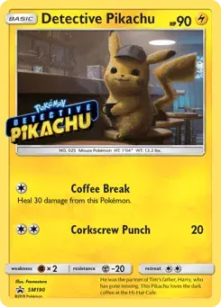 Detective Pikachu SM Black Star Promos