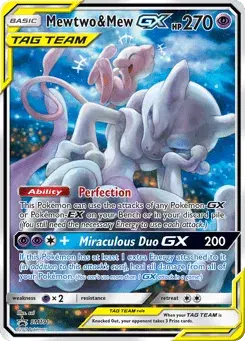 Mewtwo & Mew-GX SM Black Star Promos
