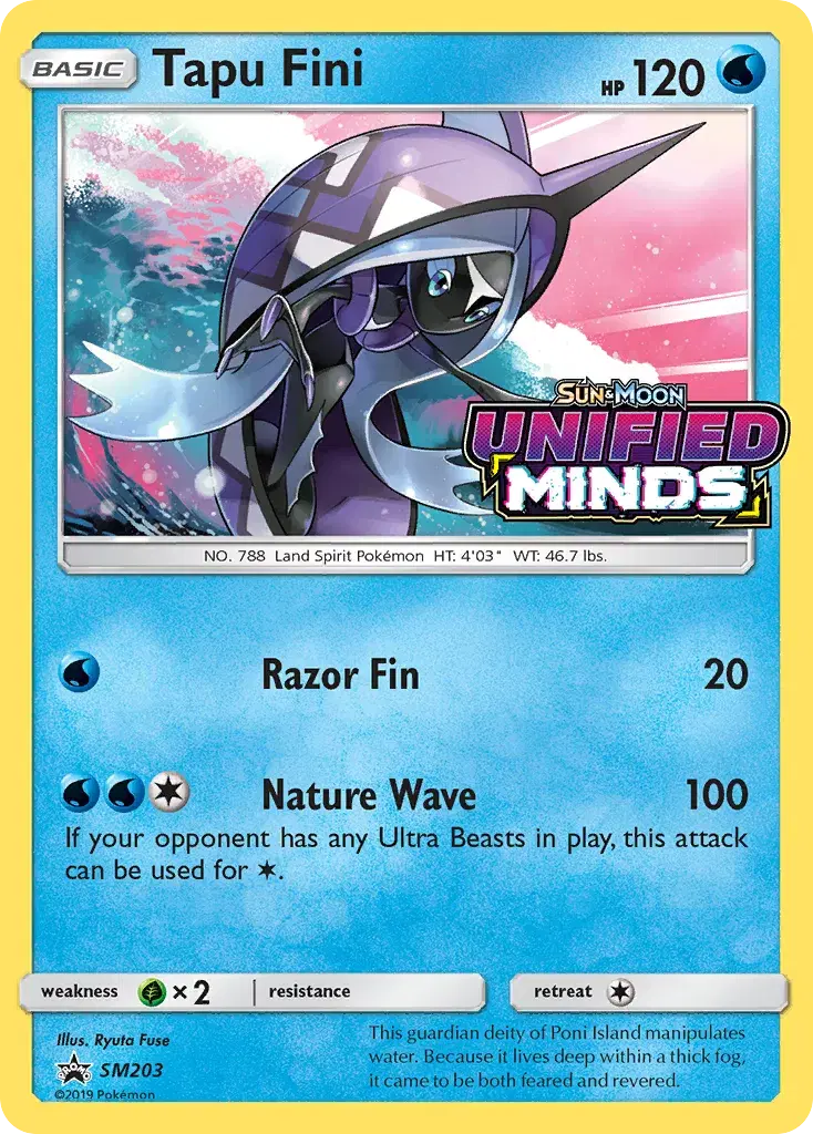 Tapu Fini SM Black Star Promos SM203