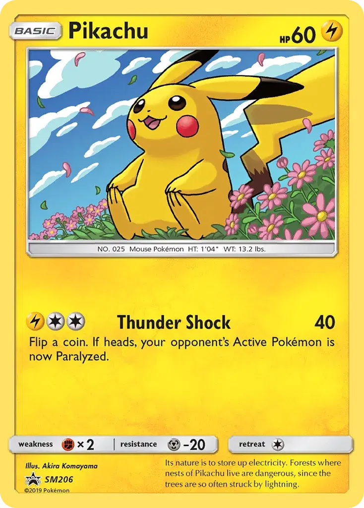 Pikachu SM Black Star Promos SM206
