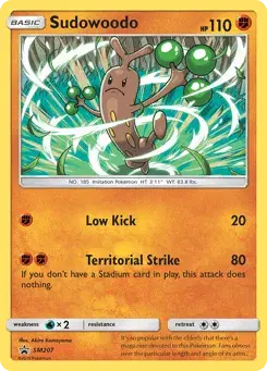 Sudowoodo SM Black Star Promos