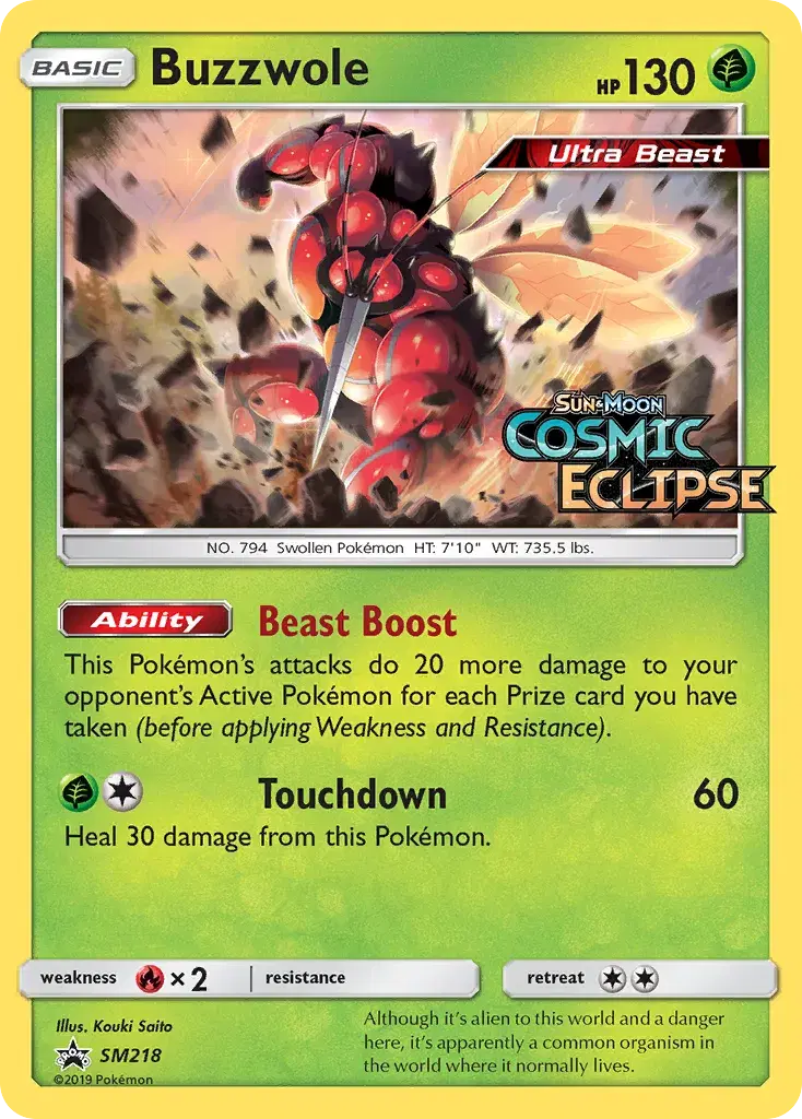 Buzzwole SM Black Star Promos SM218