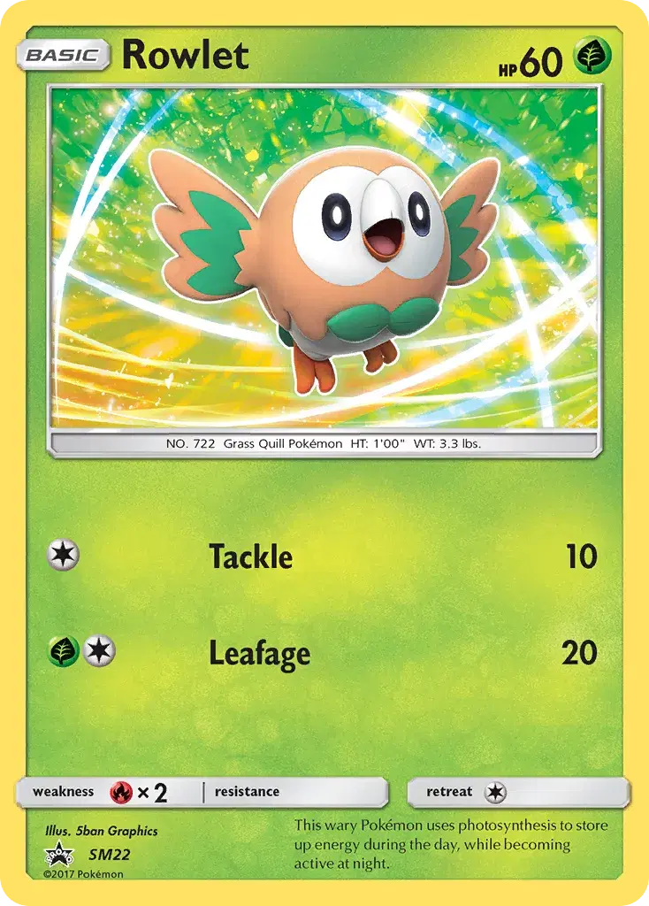 Rowlet SM Black Star Promos SM22