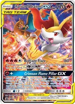 Charizard & Braixen-GX SM Black Star Promos