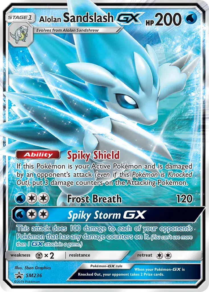 Alolan Sandslash-GX SM Black Star Promos SM236