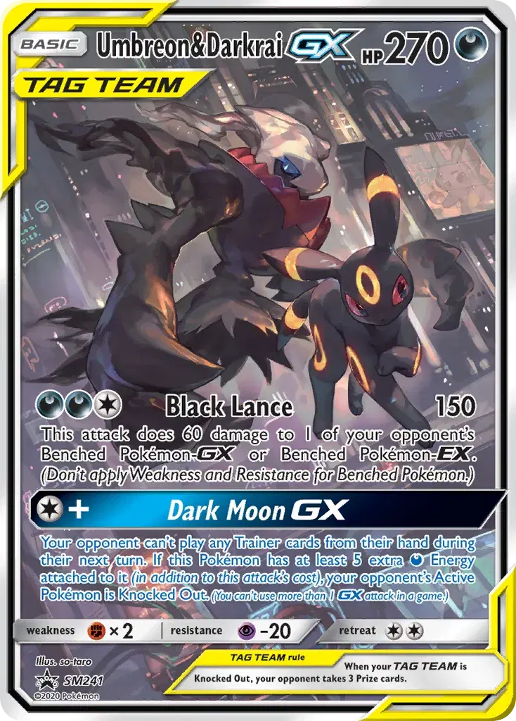 Umbreon & Darkrai-GX SM Black Star Promos SM241