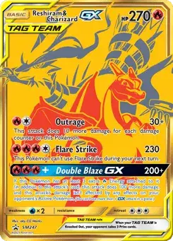 Reshiram & Charizard-GX SM Black Star Promos