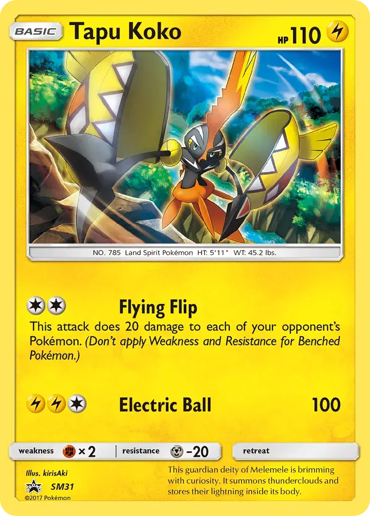 Tapu Koko SM Black Star Promos SM31