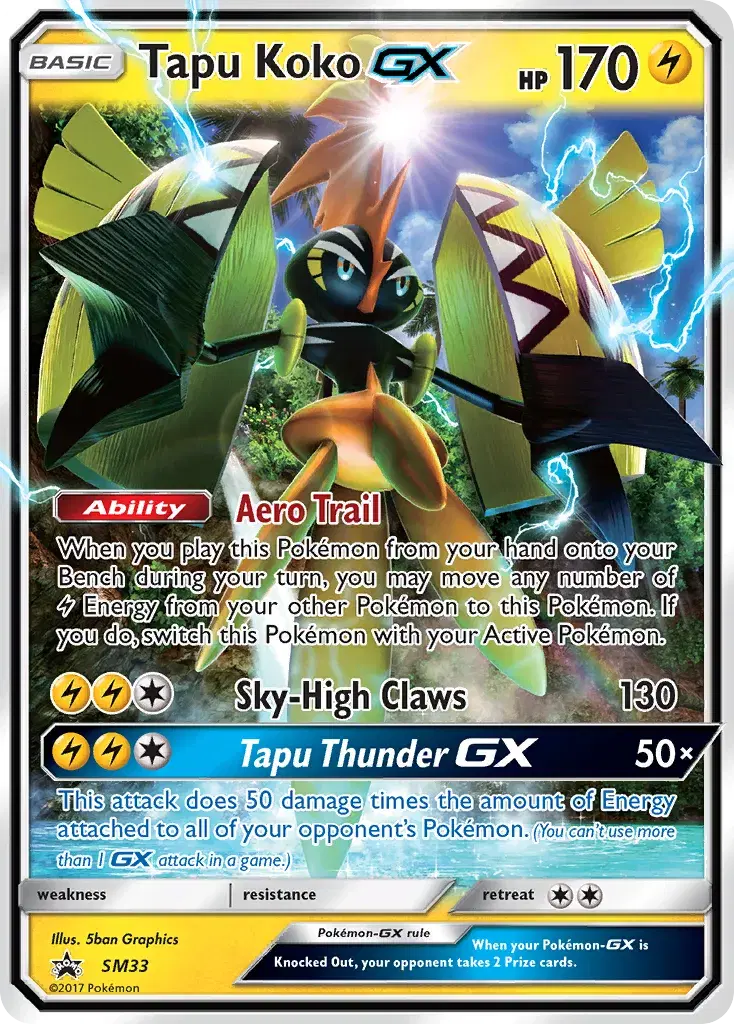 Tapu Koko-GX SM Black Star Promos SM33