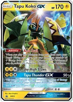 Tapu Koko-GX SM Black Star Promos