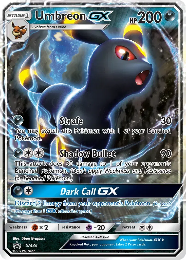 Umbreon-GX SM Black Star Promos SM36