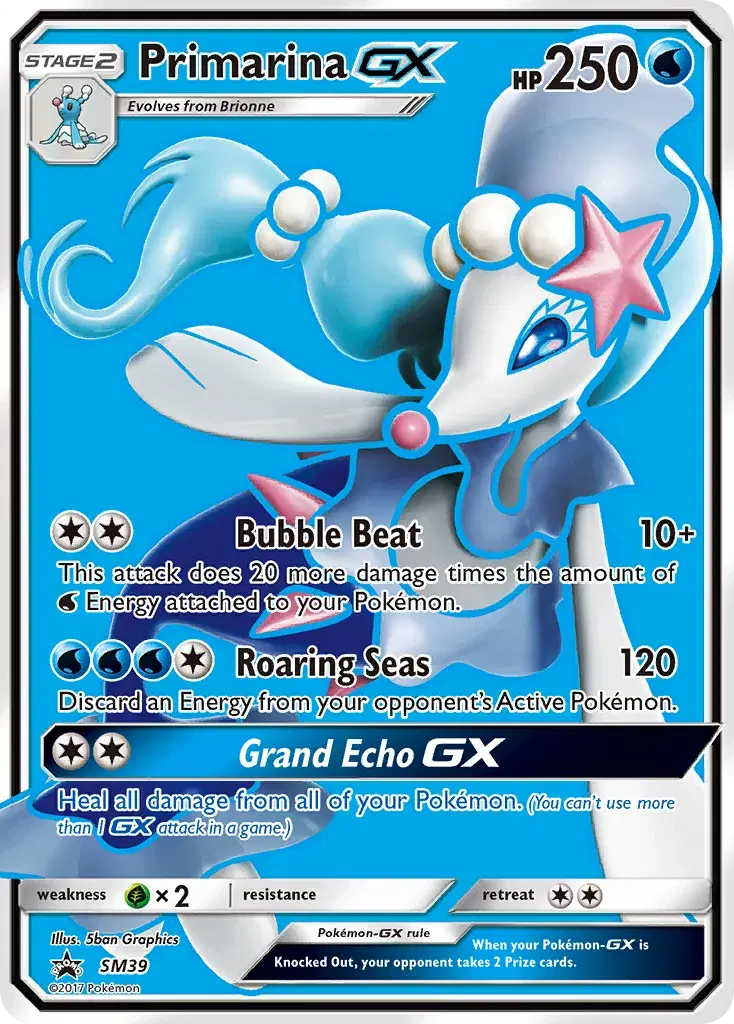 Primarina-GX SM Black Star Promos SM39